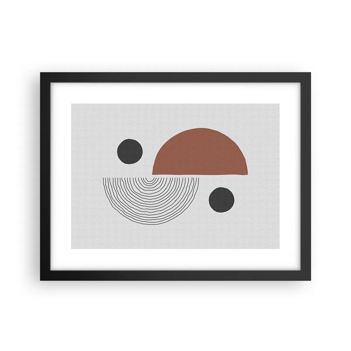 Plakat i sort ramme - Perfektion af hjulet - 40x30 cm