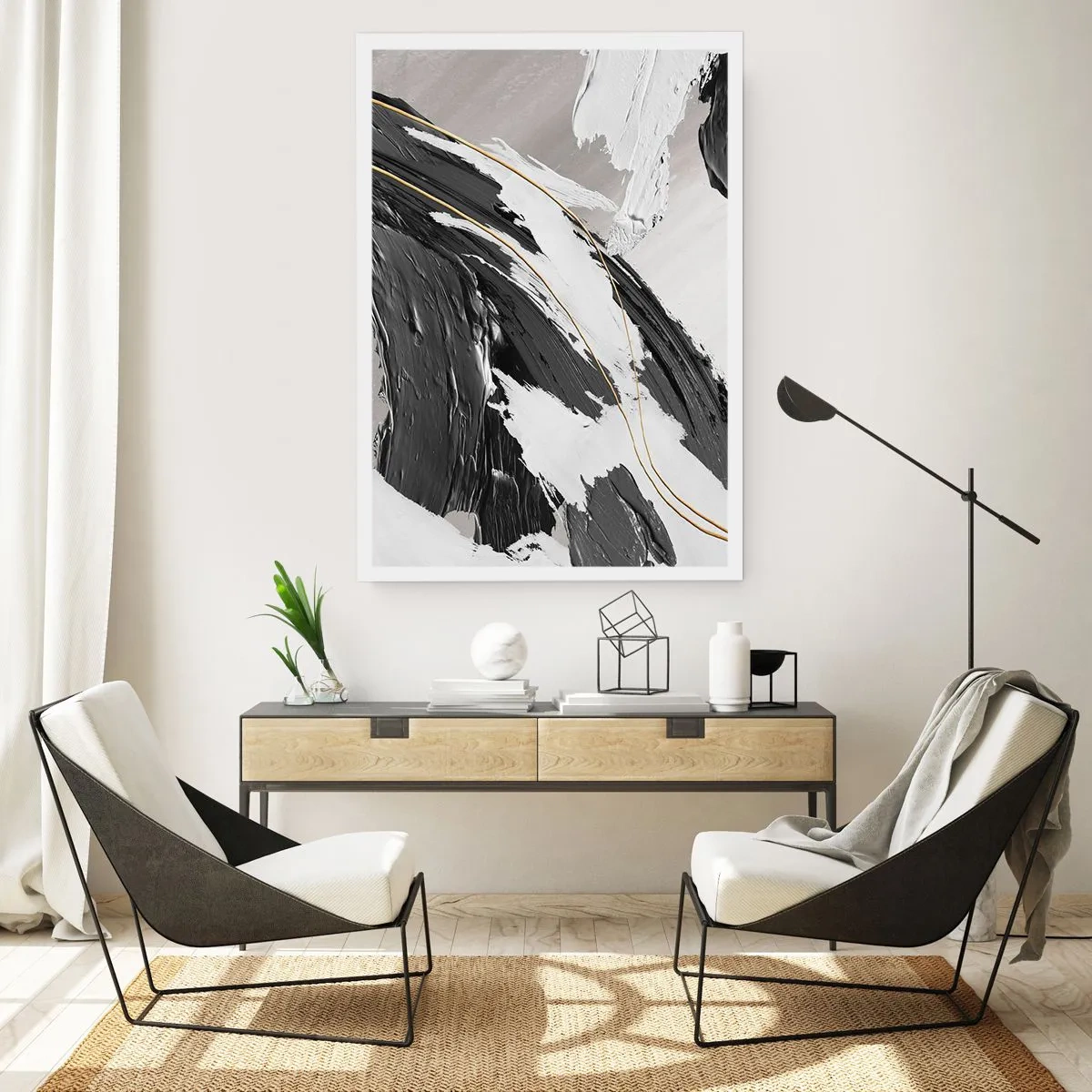 Plakat - Abstraktion med flair - 70x100 cm