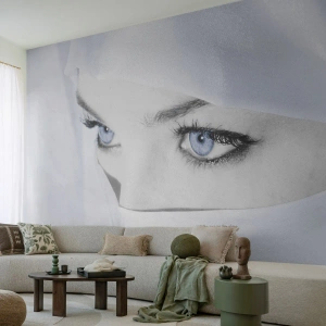 Fototapet Premium Sand - Lige fra tusind og en nat - Kvinde, Øjne, Kultur - 100x70 cm