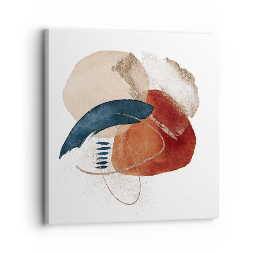 Lærredstryk - Billede på lærred - Oval sammensætning - 30x30 cm
