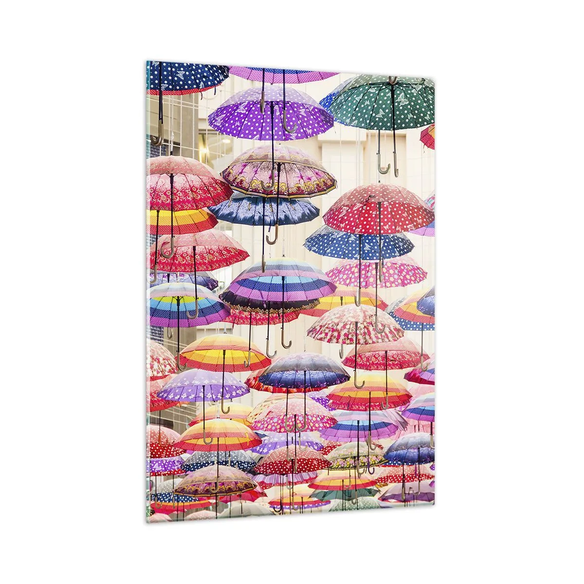 Billede på glas - Engen i byen - 50x70 cm