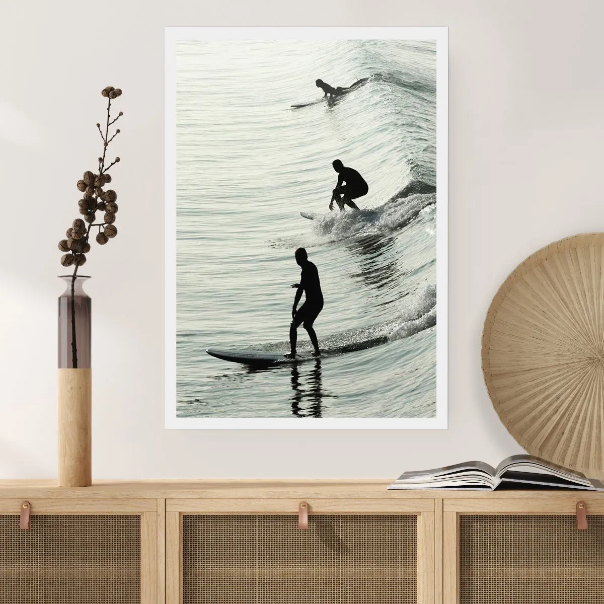 Plakat - Mødet med bølgen - 70x100 cm