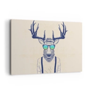 Lærredstryk - Billede på lærred - Hvem forventede du? - 100x70 cm