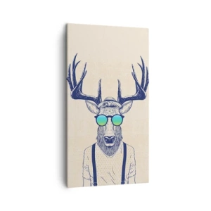 Lærredstryk - Billede på lærred - Hvem forventede du? - 45x80 cm