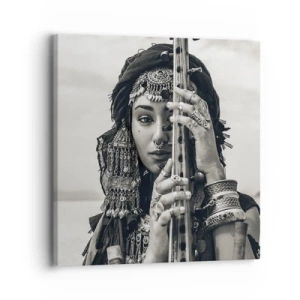 Lærredstryk - Billede på lærred - Selve den orientalske musik - 30x30 cm