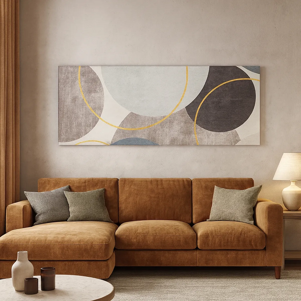 Lærredstryk - Billede på lærred - Hjul efter hjul - 30x30 cm