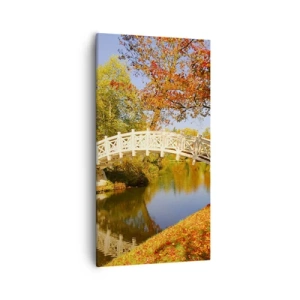 Lærredstryk - Billede på lærred - På den hvide bro af suk - 55x100 cm