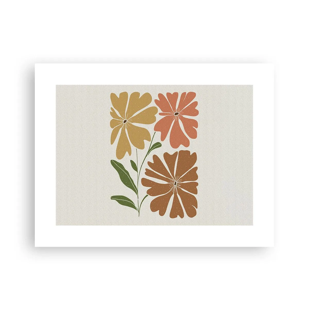 Plakat - Natur og geometri - 40x30 cm