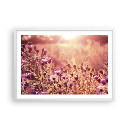 Plakat i hvid ramme - Før sommeren er forbi - 70x50 cm