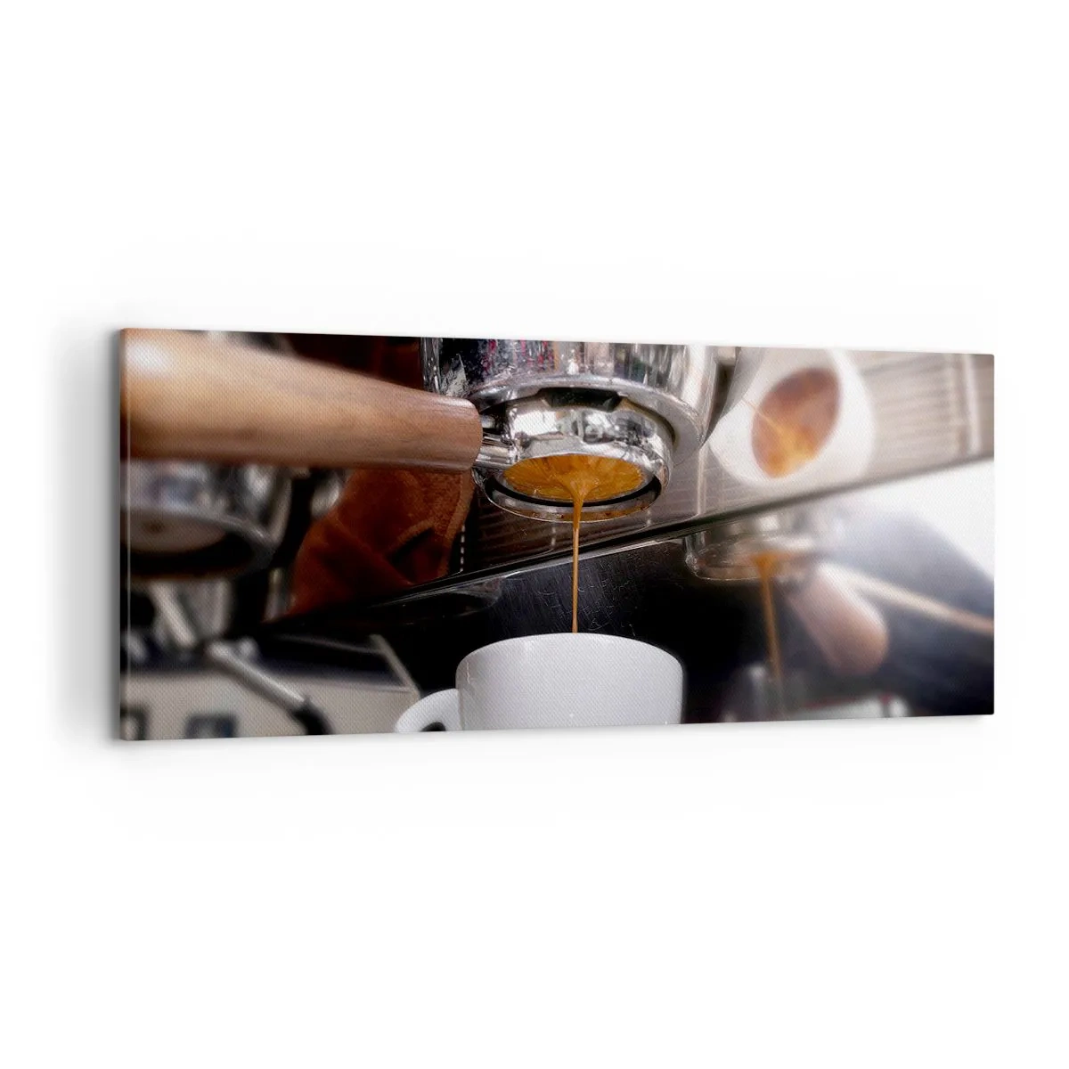 Lærredstryk - Billede på lærred - Et godt øjeblik på dagen - 120x50 cm