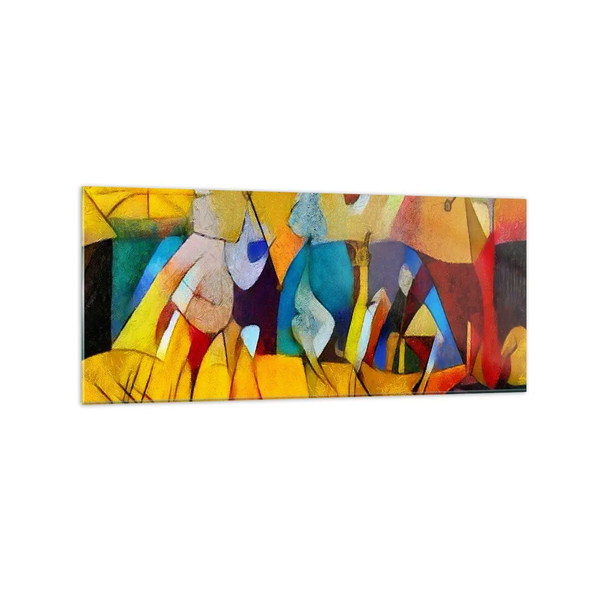 Billede på glas - Sol - liv - glæde - 120x50 cm