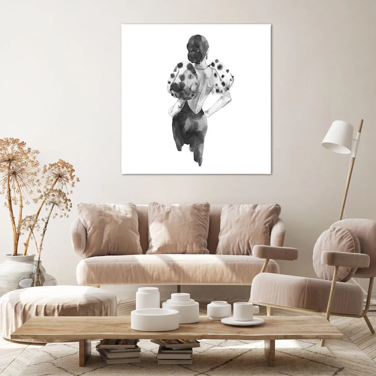 Lærredstryk - Billede på lærred - Den gik lige forbi - 70x70 cm