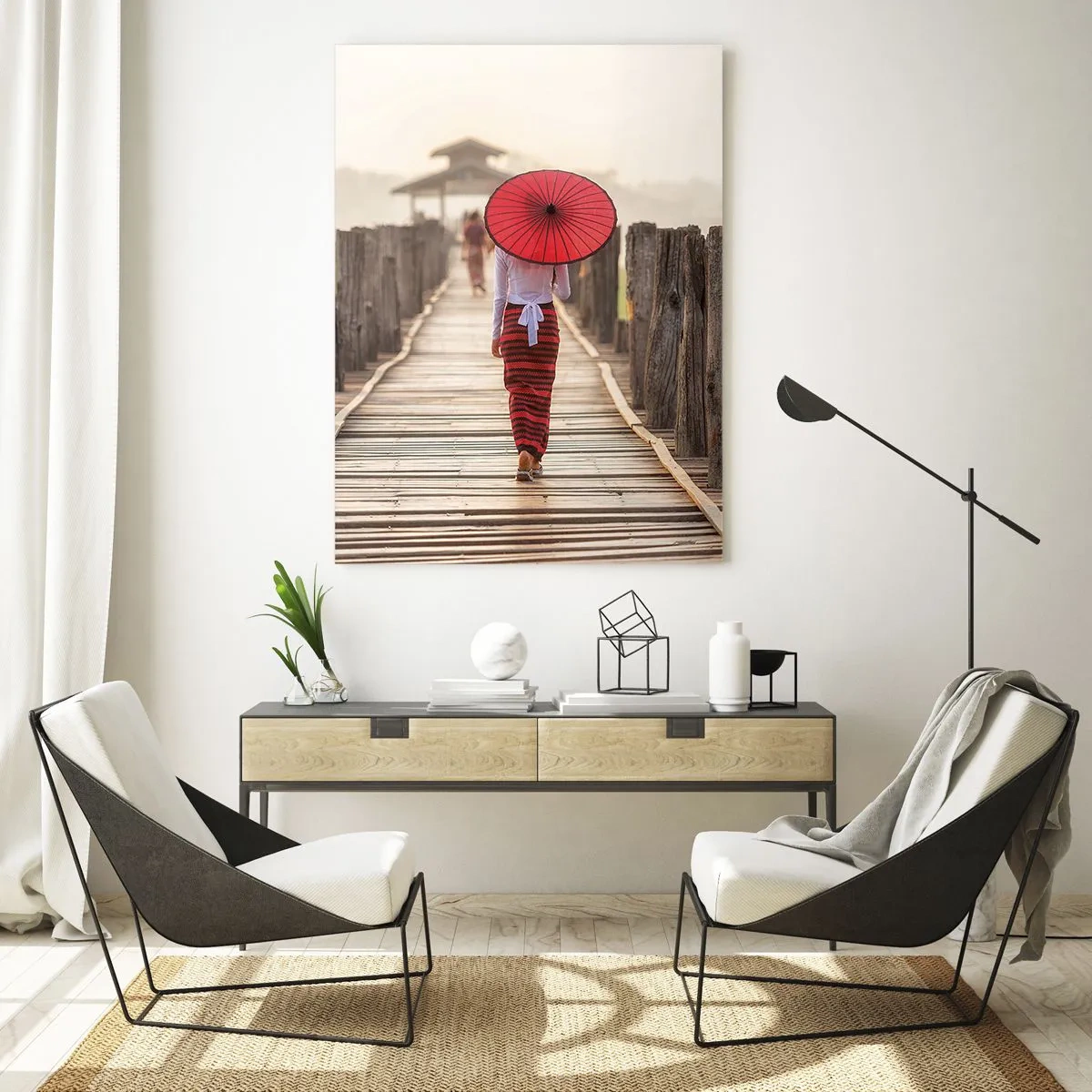 Billede på glas - På den gamle bro - 70x100 cm