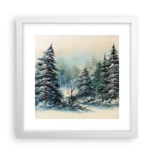 Plakat i hvid ramme - Klar til jul - 30x30 cm