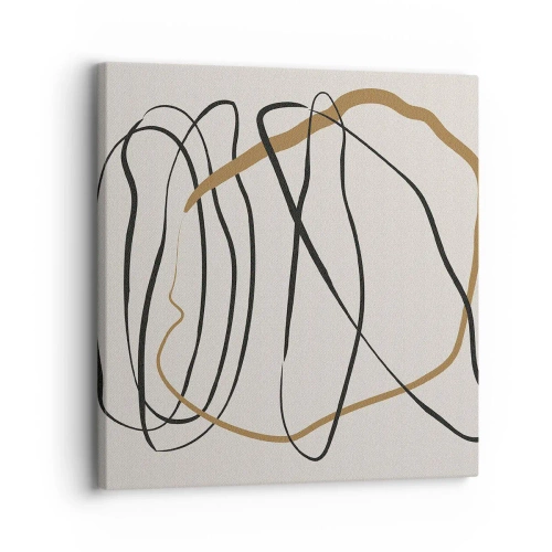 Lærredstryk - Billede på lærred - Komposition - dans i besiddelse - 30x30 cm
