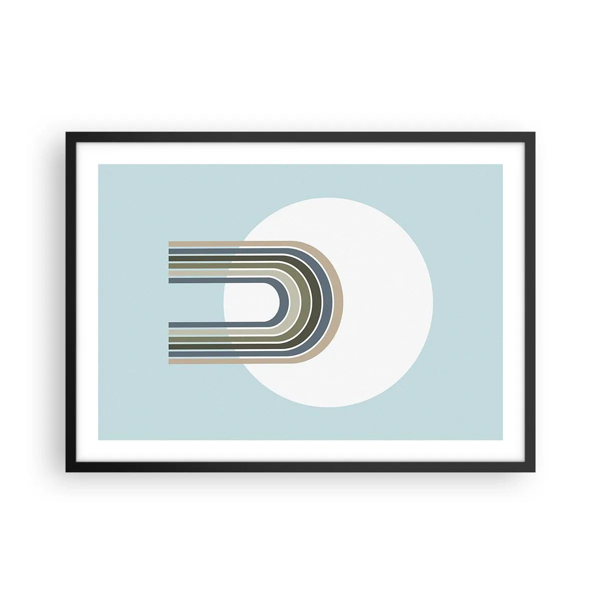 Plakat i sort ramme - Uimodståelig tiltrækningskraft - 70x50 cm