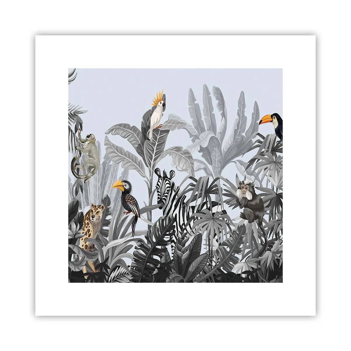 Plakat - En afrikansk fabel - 30x30 cm