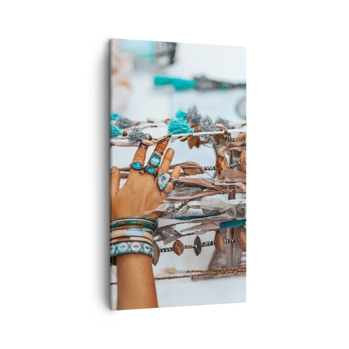 Lærredstryk - Billede på lærred - Lokale skatte - 45x80 cm