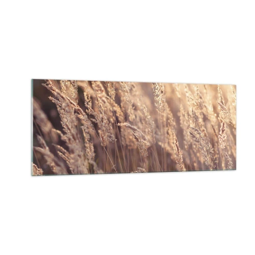 Billede på glas - Klar til at byde efteråret velkommen - 100x40 cm