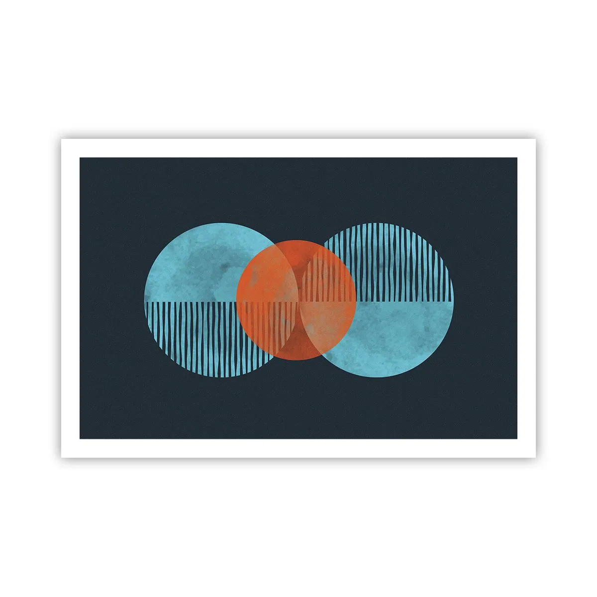 Plakat - Symmetrisk sammensætning - 91x61 cm