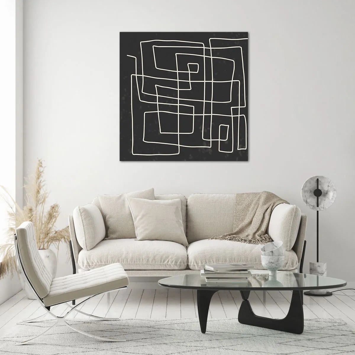 Billede på glas - Ikke helt så enkel - 60x60 cm