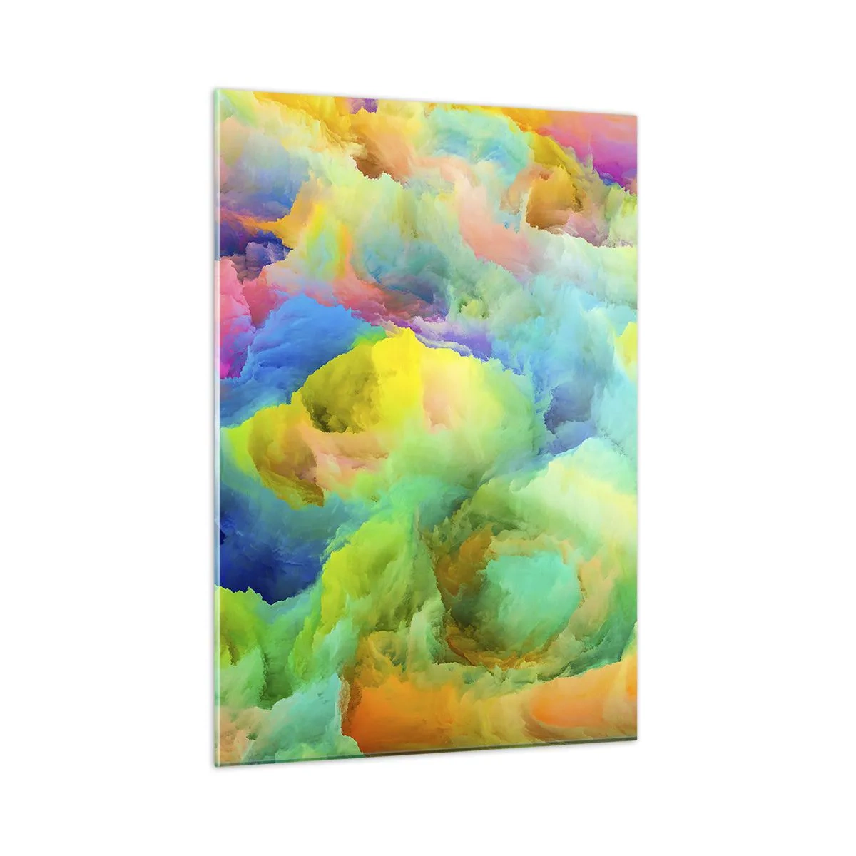 Billede på glas - Regnbuefnug - 50x70 cm