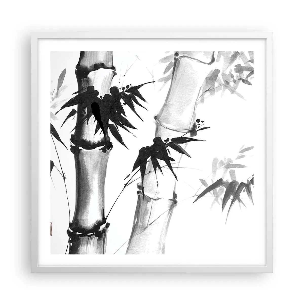 Plakat i hvid ramme - Nærbillede af Orienten - 60x60 cm