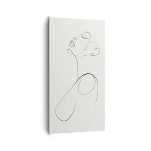 Lærredstryk - Billede på lærred - Sløjfet i drømme - 65x120 cm