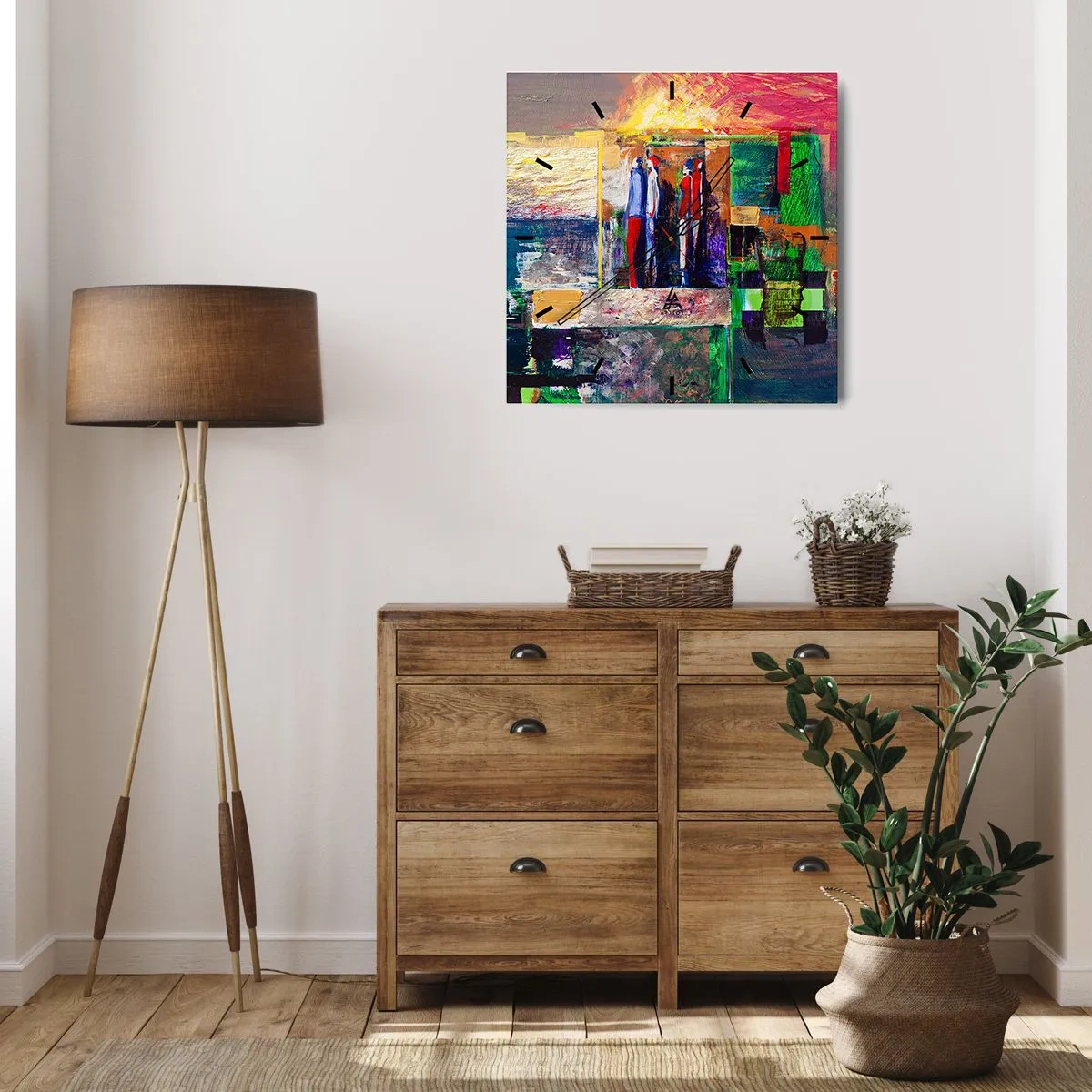 Vægur, Uret - Forhold og følelser - 30x30 cm