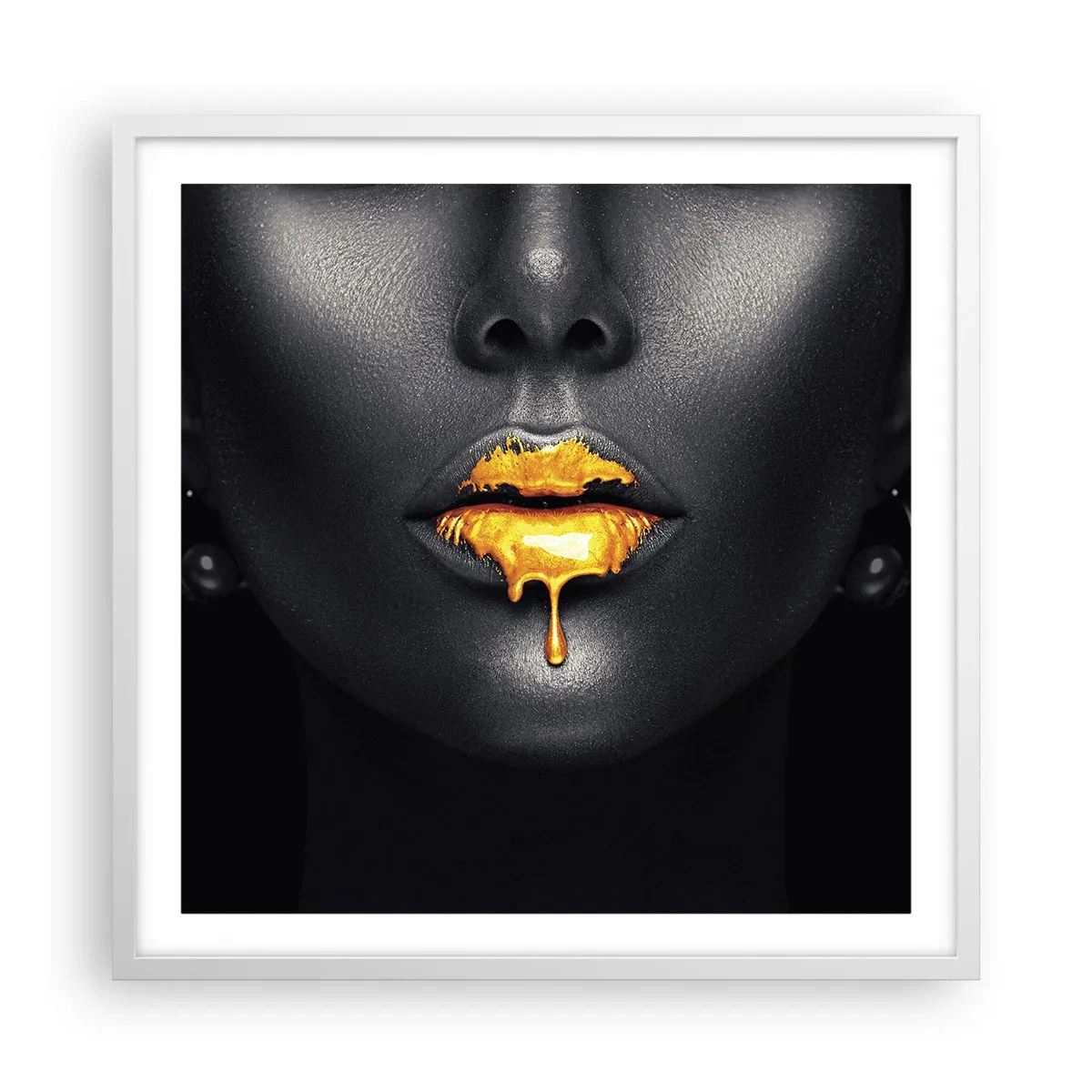 Plakat i hvid ramme - Gyldenmund - 60x60 cm