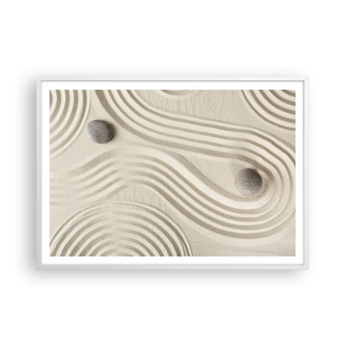 Plakat i hvid ramme - Et strejf af varme - 100x70 cm