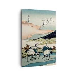 Lærredstryk - Billede på lærred - I japansk ånd - 80x120 cm