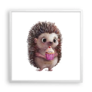 Plakat i hvid ramme - Fejring er hver dag - 60x60 cm