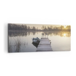 Lærredstryk - Billede på lærred - Jeg kommer tilbage om et stykke tid - 120x50 cm