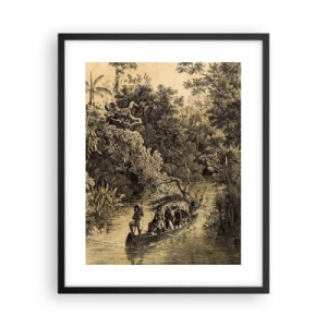 Plakat i sort ramme - Rejsen til kilden - 40x50 cm