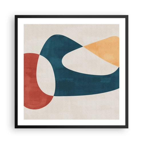 Plakat i sort ramme - Påvirkninger og metamorfoser - 60x60 cm