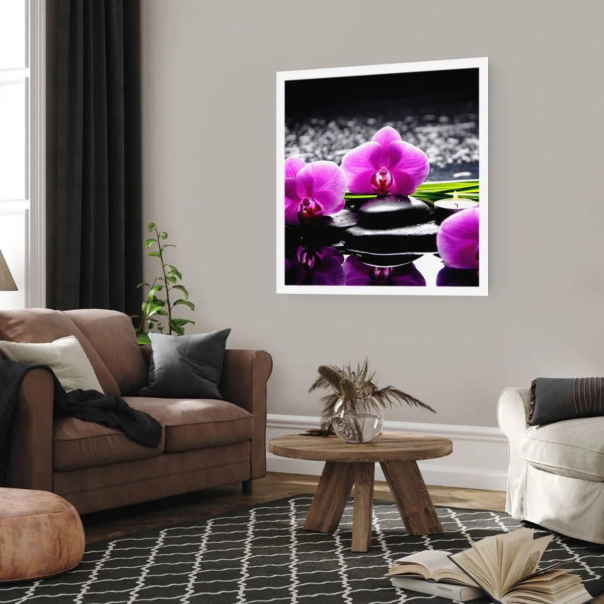 Plakat - Drukne i fred og ro - 40x40 cm