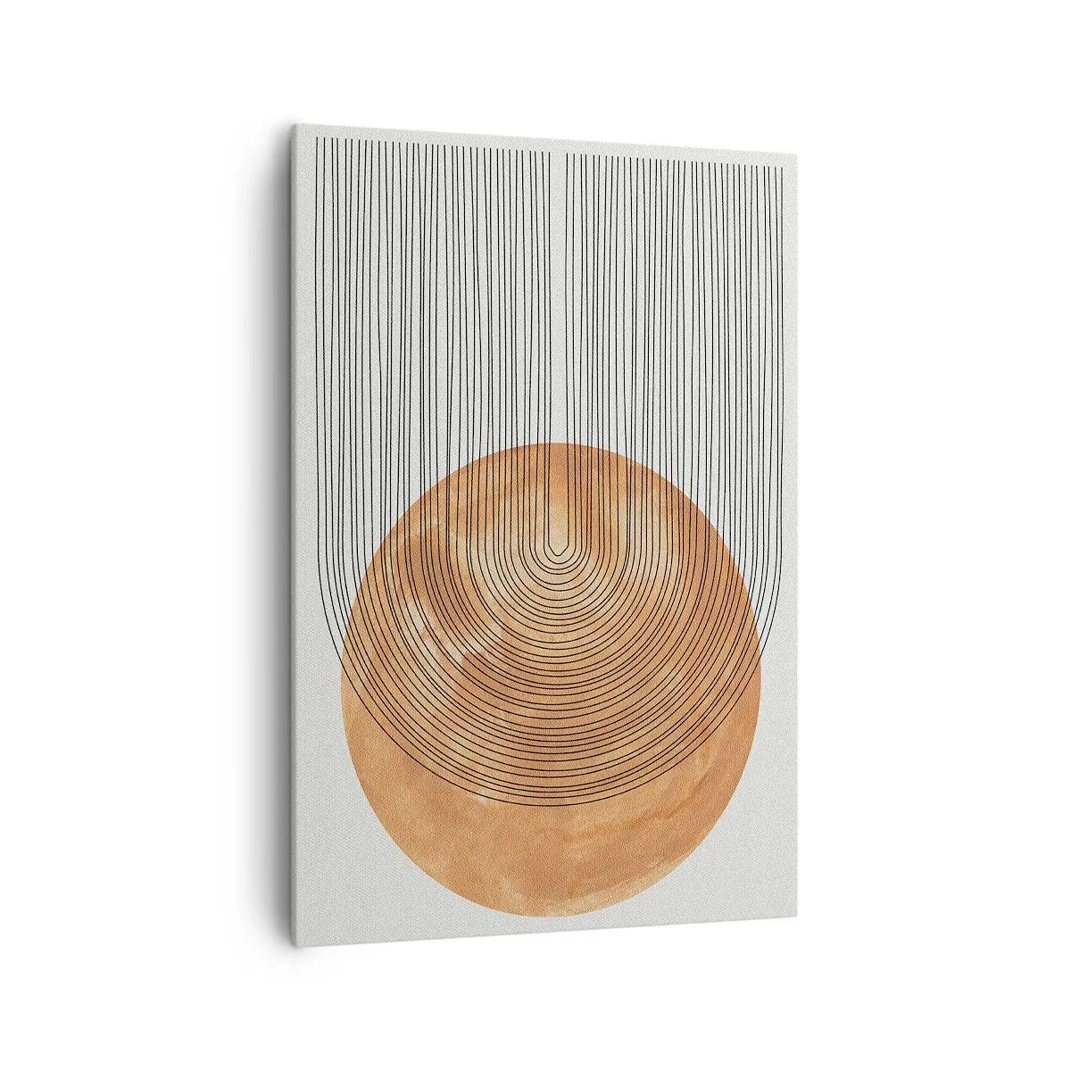 Lærredstryk - Billede på lærred - En solrig komposition - 70x100 cm