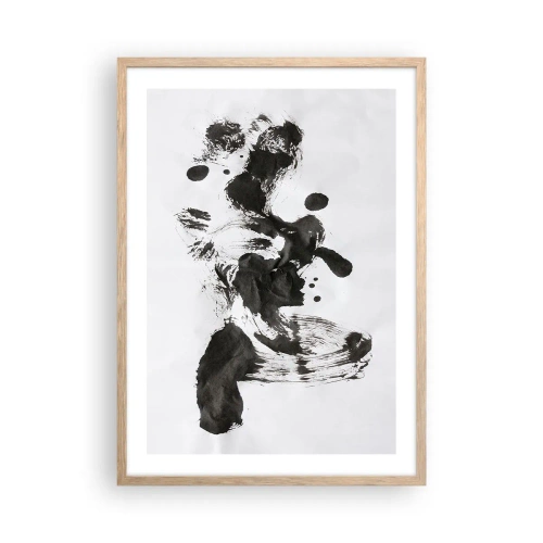 Plakat i ramme af lyst egetræ - En metode i galskaben? - 50x70 cm