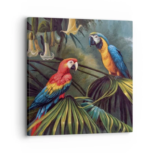 Lærredstryk - Billede på lærred - Romantik i troperne - 30x30 cm