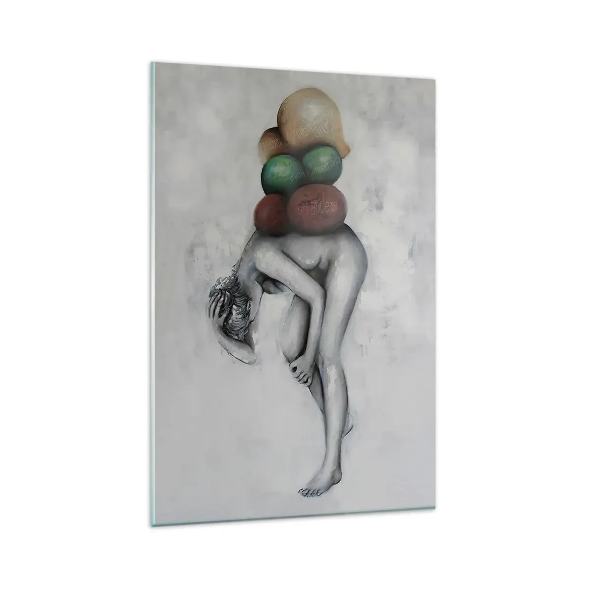 Billede på glas - Livets byrde - 80x120 cm