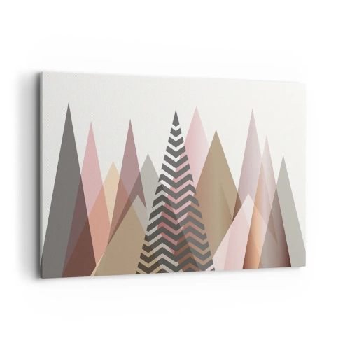 Lærredstryk - Billede på lærred - Pyramide udsigt - 120x80 cm