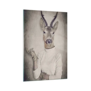 Billede på glas - Lad gestikulationerne tale - 80x120 cm