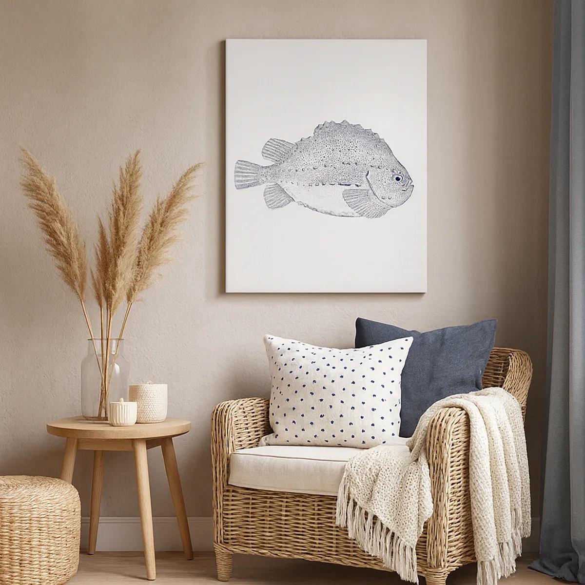 Lærredstryk - Billede på lærred - Til naturforskerens album - 50x70 cm