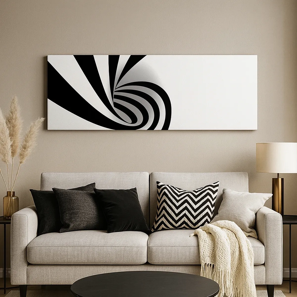 Lærredstryk - Billede på lærred - Og alligevel snurrer den - 30x30 cm