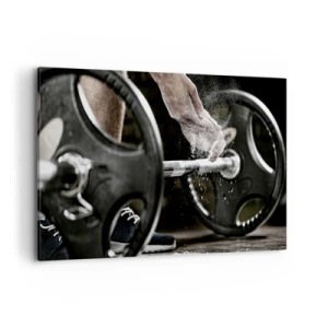 Lærredstryk - Billede på lærred - Udfordringen er taget imod! - 120x80 cm