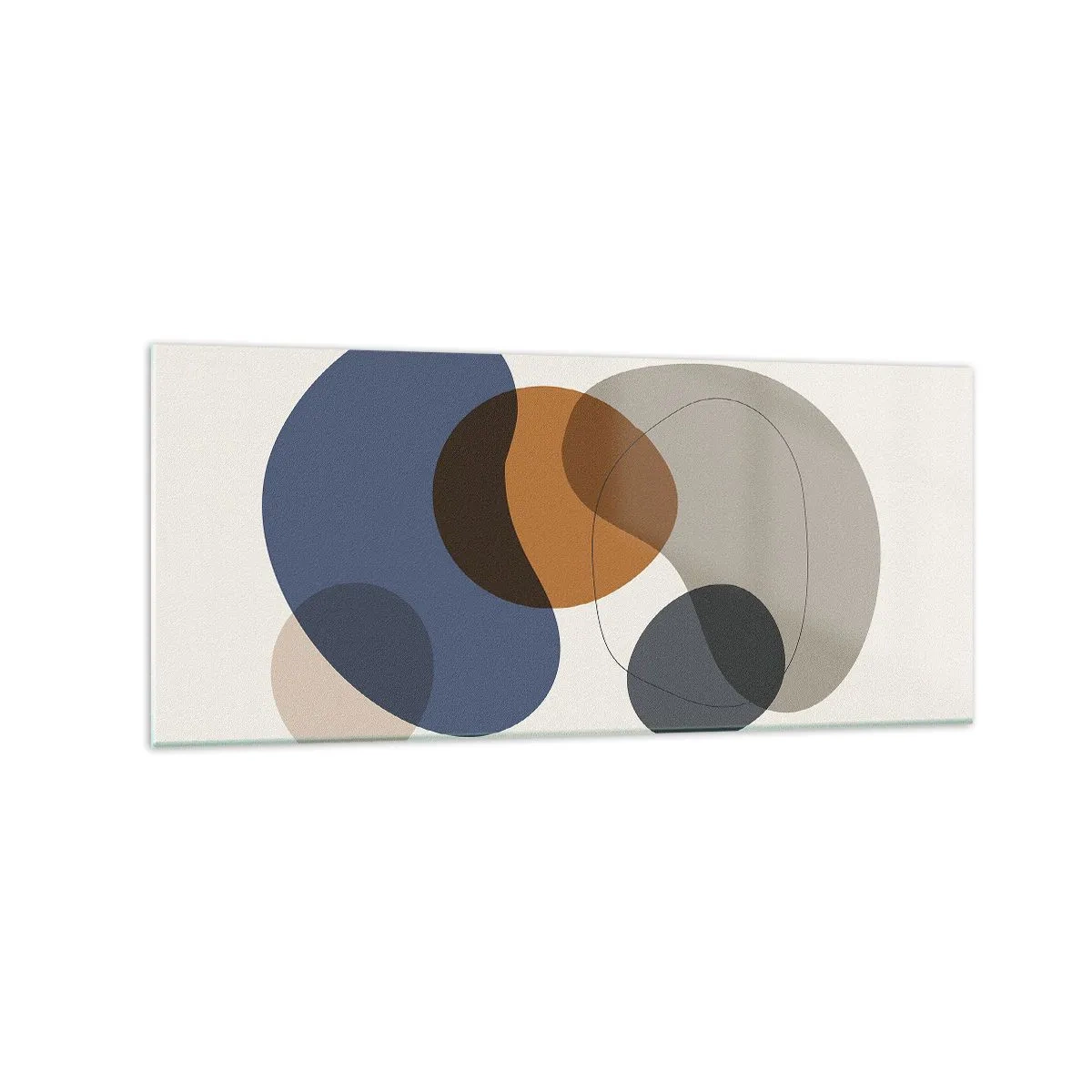 Billede på glas - Dråber af farve - 120x50 cm