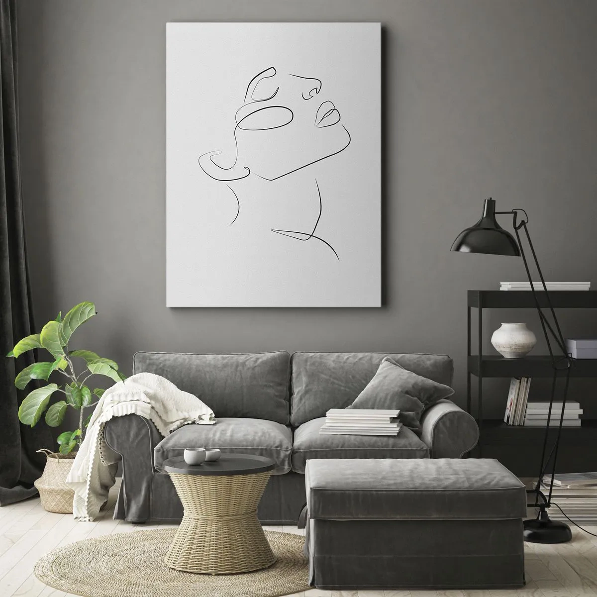 Lærredstryk - Billede på lærred - En drømmes slyngninger - 50x70 cm
