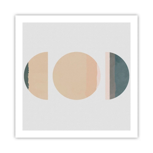 Plakat - Hjul for hjul - 60x60 cm