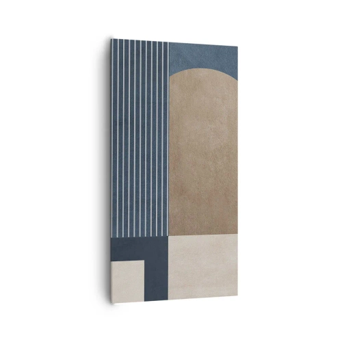 Lærredstryk - Billede på lærred - En komposition af enkelhed og rundhed - 65x120 cm